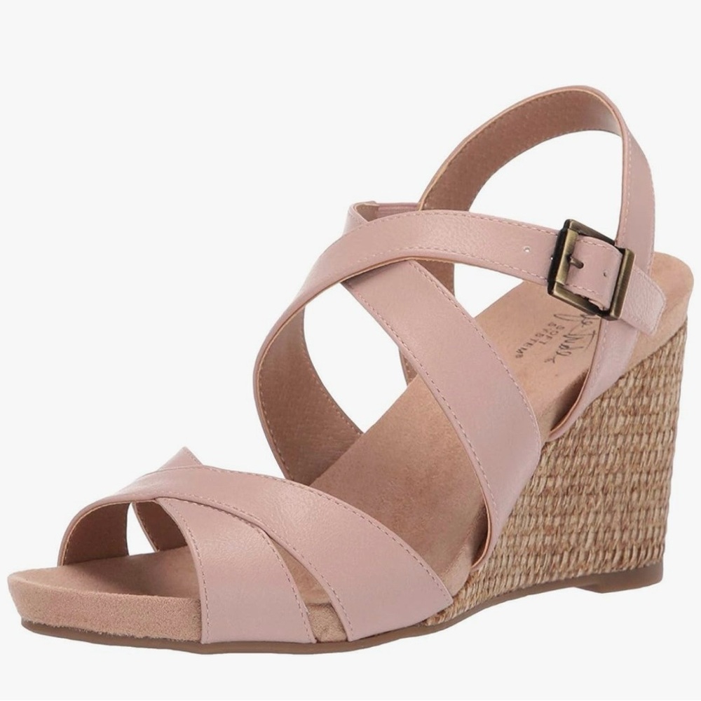 Women's Pink Wedge Sandals